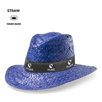 sombrero de paja de colores