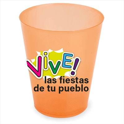 Vaso reutilizable fiestas personalizado