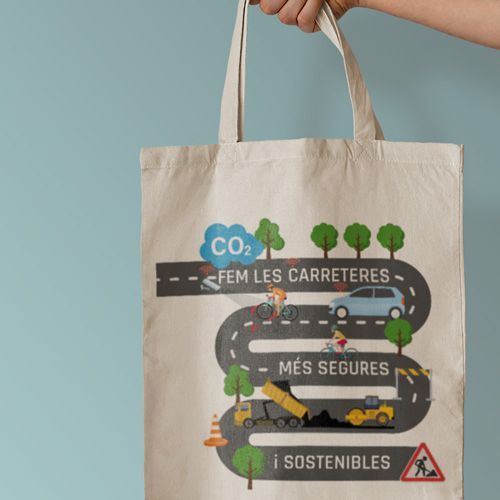 Bolsa algodón orgánico a todo color