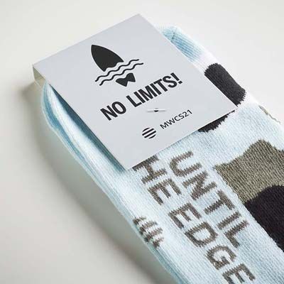 Etiqueta personalizada para calcetines personalizados