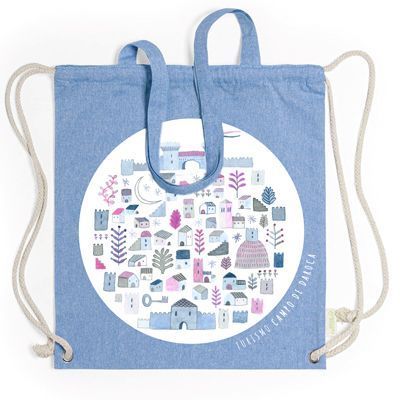 Mochila con cuerdas y bolsa de asa largas en un mismo artículo | TURISMO DE DAROCA
