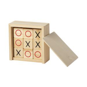 Productos para regalar a nuestros mayores: juego estrategia tres en raya, en madera