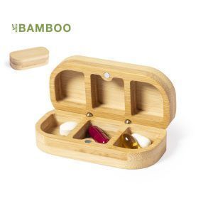 Productos para regalar a nuestros mayores: pastillero bambú
